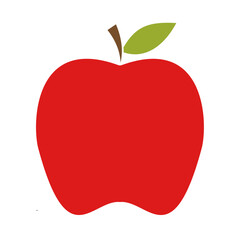 Red apple fruit vector art