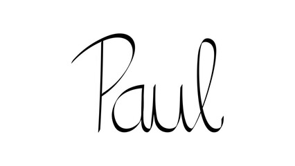 Black handwritten male name 