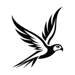 logo of flying bird premium quality vector silhouette