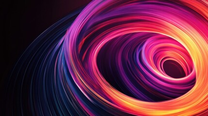 abstract swirling vortex of vibrant colors