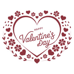 Love Themed Valentine's Day Lettering Design