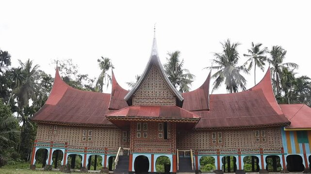 Big House or Rumah Gadang Minangkabau at Sungai Dareh Dharmasraya West Sumatera Indonesia
