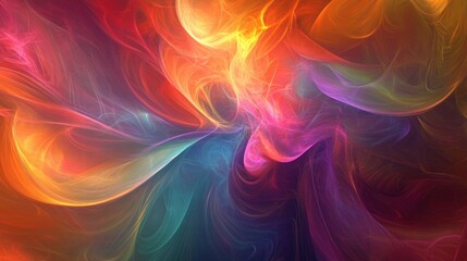 Obraz premium abstract colorful swirls and nebula