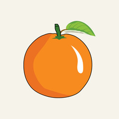 illustration of an orange fruit