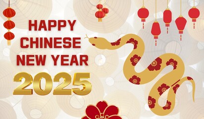 Happy Chinese New Year 2025. Congratulations