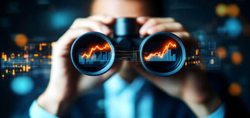 Analyzing stock market trends through binocular lenses insights from financial charts in a digital environment