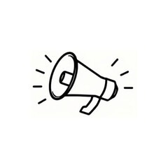 megaphone isolated on white