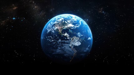 Fototapeta premium Earth from Space: A Stunning Celestial View