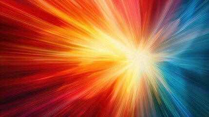 Obraz premium Vibrant Burst of Colors: An Abstract Masterpiece