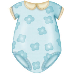 Baby shower cute element set, for baby boy, hand drawn Perfect for nursery decoration for baby shower invitation.