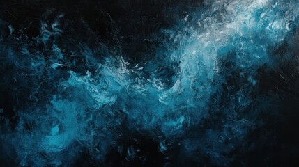 Fototapeta premium Abstract swirls of blue and black with dynamic energy and movement