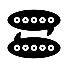 Speech glyph icon