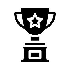 Trophy glyph icon
