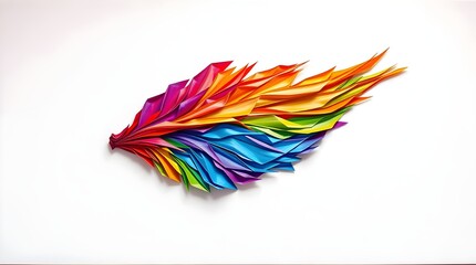 Fototapeta premium dynamic rainbow brushstroke for graphic designs and visual projects