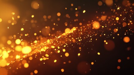 Obraz premium An abstract digital wave of glowing particles flowing dynamically against a dark background --chaos 30 --ar 16:9 --v 6.1 Job ID: c6d01f15-e55f-4a4d-9442-8d58aff4ff84