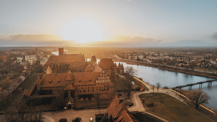 Zamek w Malborku z drona © Marcin