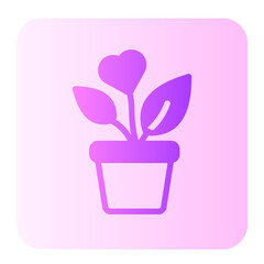 Plant gradient icon