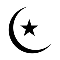 Moon and star vector design