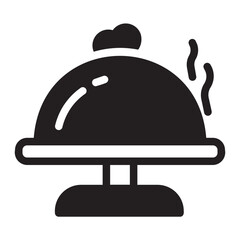 restaurant glyph icon
