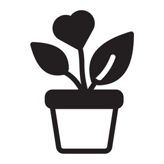 Plant glyph icon
