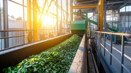 High tech industrial composting system action, efficient process