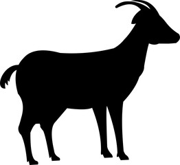 A Goat silhouette vector illustration