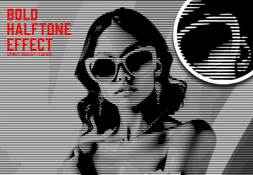 Bold Halftone Effect with Generative AI
