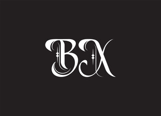 BX initial letter logo design and minimalist logo