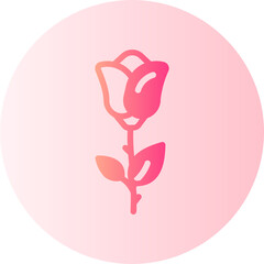 red rose gradient icon