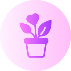 Plant gradient icon