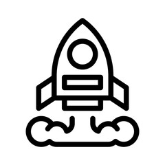Obraz premium launch line icon
