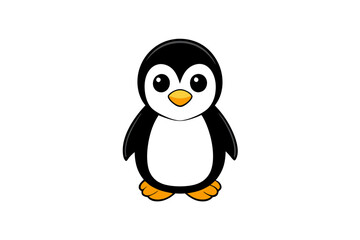 penguin cartoon isolated on white