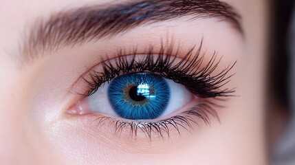 Obraz premium blue eye color