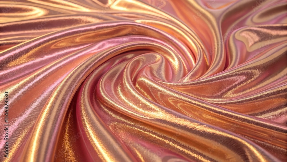 Poster A swirly, flowing fabric with a subtle shimmer that creates a captivating and elegant visual experience.