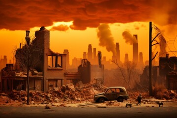 Critical environmental crisis  alarming pollution levels threatening urban safety and health