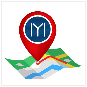 Kayi Flag and Kayi Location Symbol Design