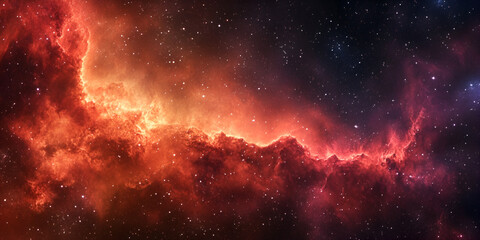 Fototapeta premium Colorful Stellar Nebula in Deep Space