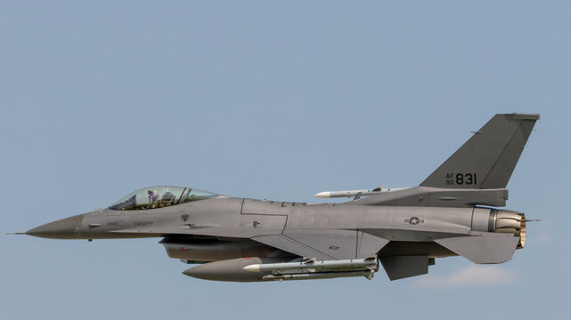 United States Air Force F-16 Fighting Falcon in Flight