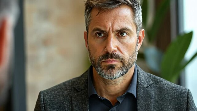 Serious Business Portrait of a Caucasian Man