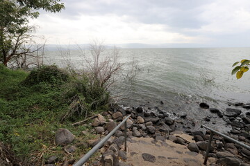 The Mediterranean coast in northern Israel