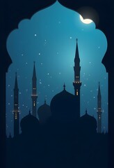 mosque in the night