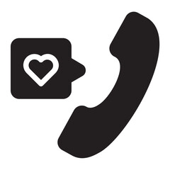 Phone Call glyph icon
