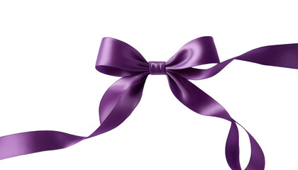 Abstract purple color creative single ribbon.