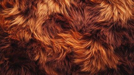Fototapeta premium Rich reddish brown fur texture background image