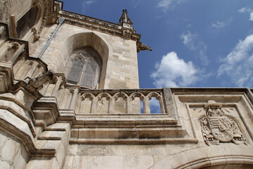 gothic cathedral in burgos in spain