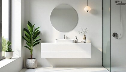 Fototapeta premium Bathrooms_Trend inspiration for your interior designs and social networks such as YouTube, Instagram or WhatsApp.