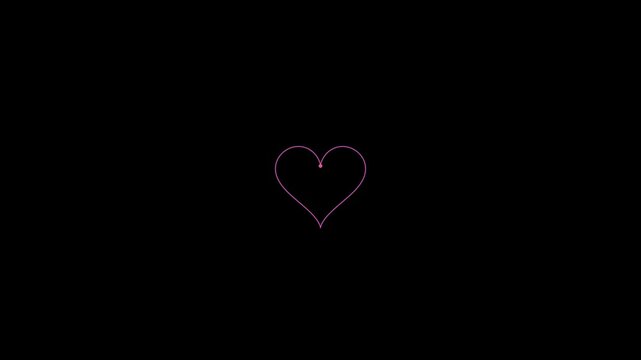 Seamless infinite loop animation featuring circles that merge with a satisfying pop effect to form a heart shape, then rhythmically pulse before transitioning back to circles, creating a continuous hy