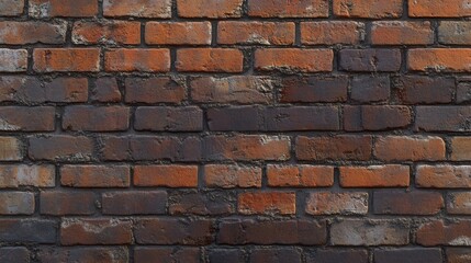 Obraz premium Texture of Old Brick Wall with Varied Tones and Weathered Appearance