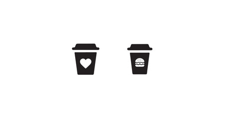 Cold coffee vector icon on white