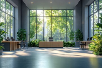 Modern Office Space with Abundant Natural Light